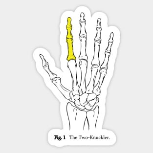 Two-Knuckler Sticker
